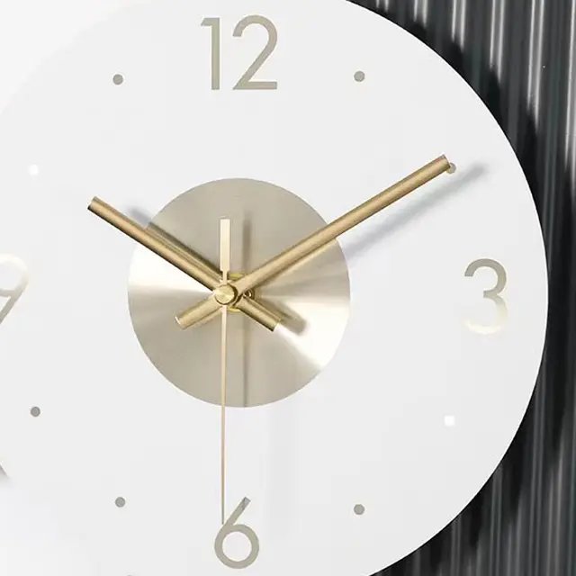 Round Wall Clock,Gold