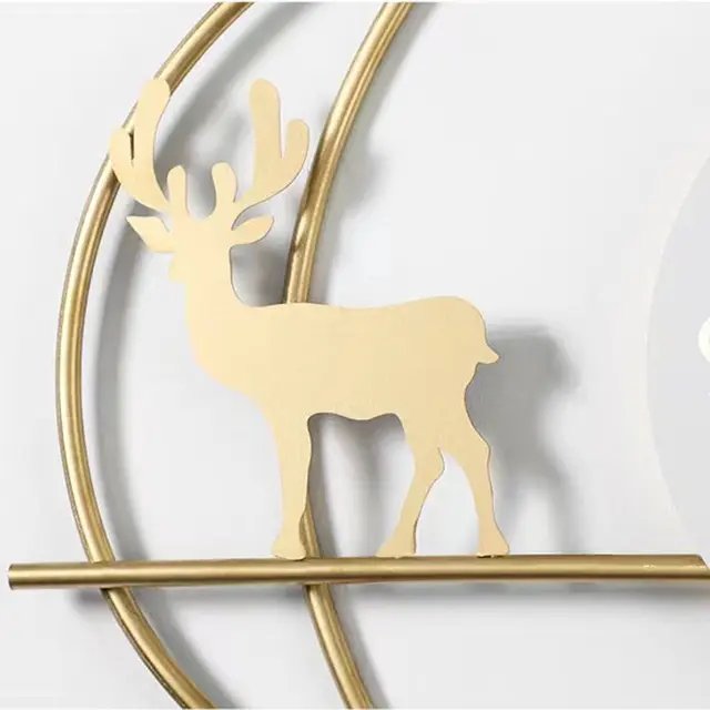 Round Wall Clock,Gold