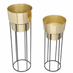 Plated Iron Planter, Size: 24 Inches