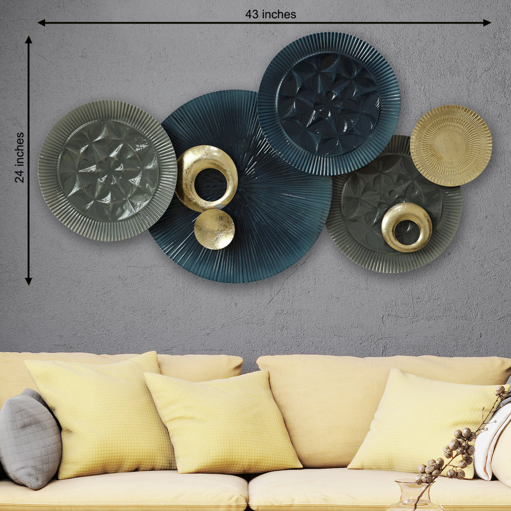 Renne Circular Discs Metal Wall Art