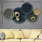 Renne Circular Discs Metal Wall Art