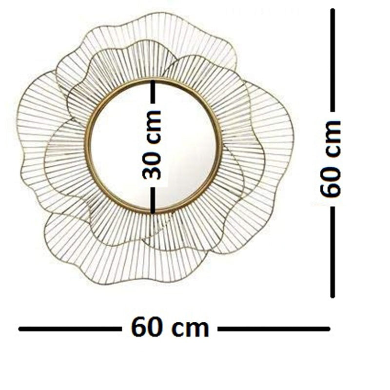 Metal Sunflower Mirror