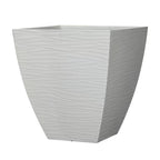 White Square Tapered Planter