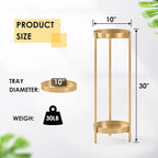 Metal Flower Pots Stand Plant Shelf for Multiple Plants,2 Tier