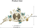 Butterfly Wall Clock, 36 Inch Battery Operated Silent