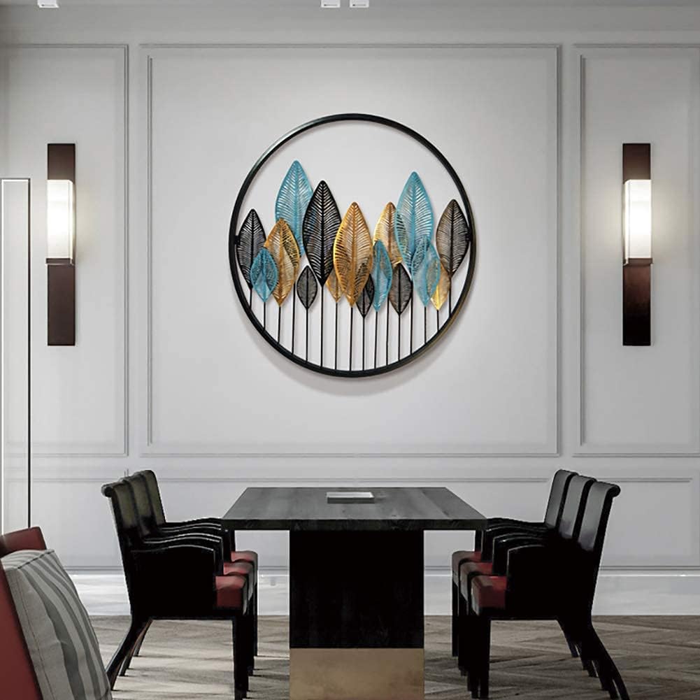 Wall Decor,Modern Metal Sculpture Art, Artisan Crafted, Gold Gilt, Iron, Horizontal Display