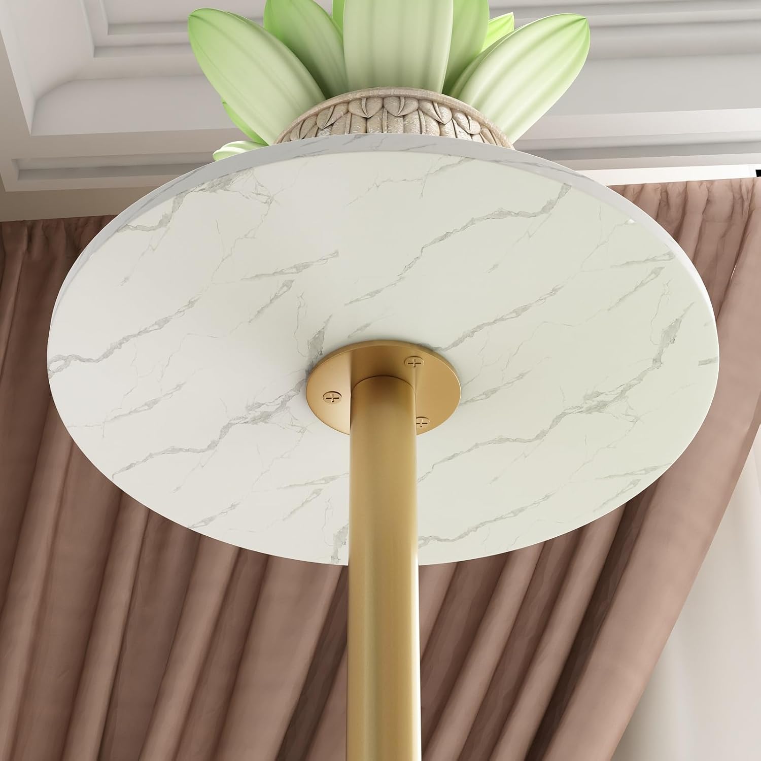 with Marble Base Corner Planter Holder Heavy Duty Plant Pot Stand