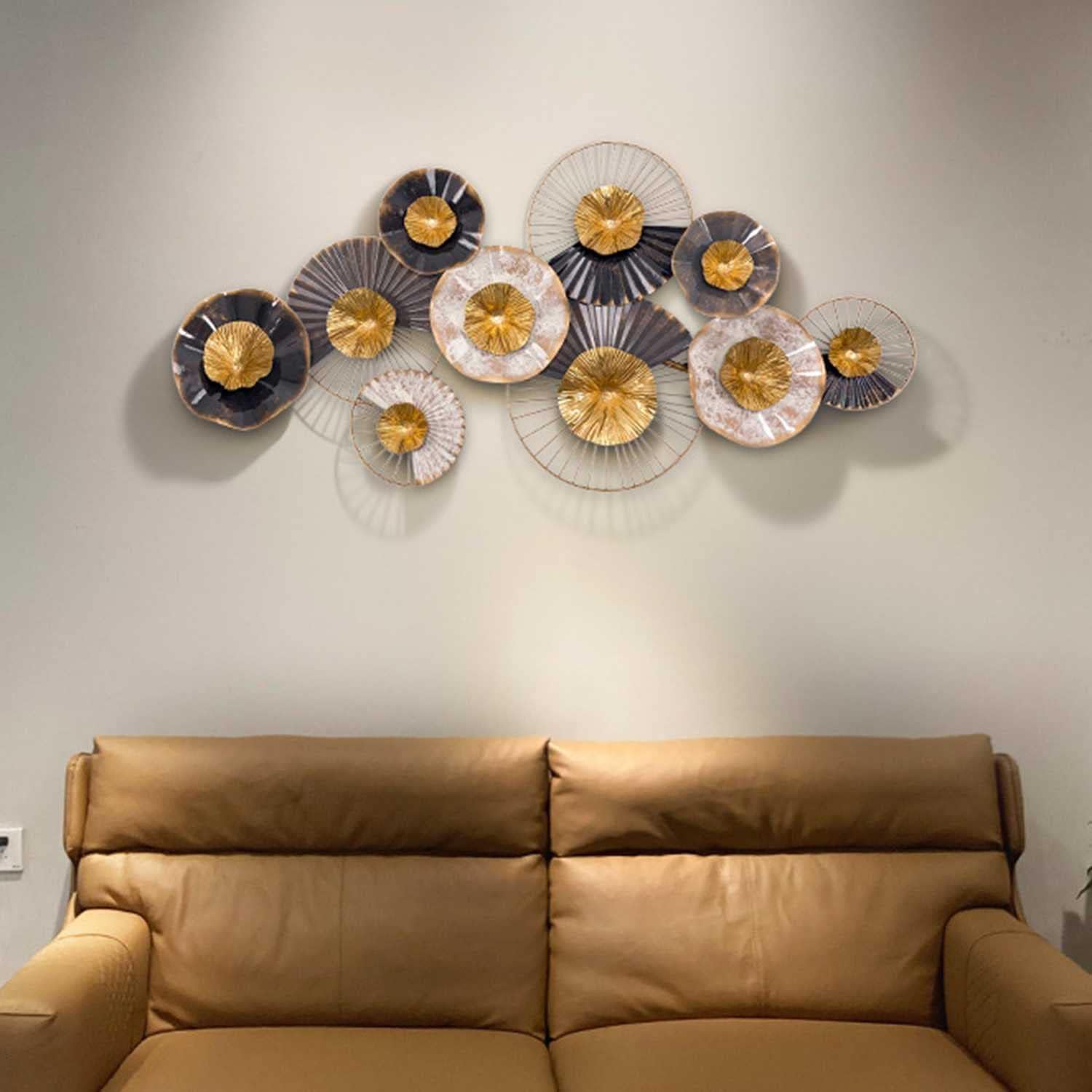 Metal Wall Decor Wall Hanging Sculpture Decor for Home