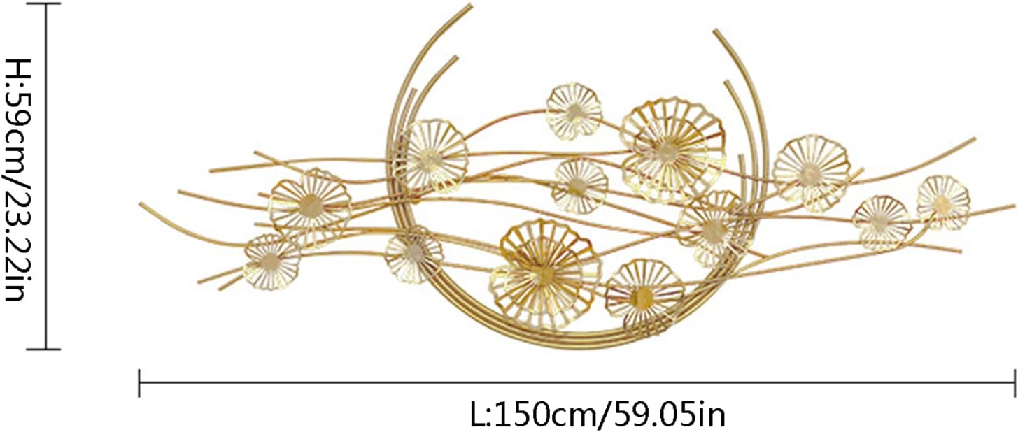 Metal Wall Decor for Home Lightweight Luxury Simple Metal Wall