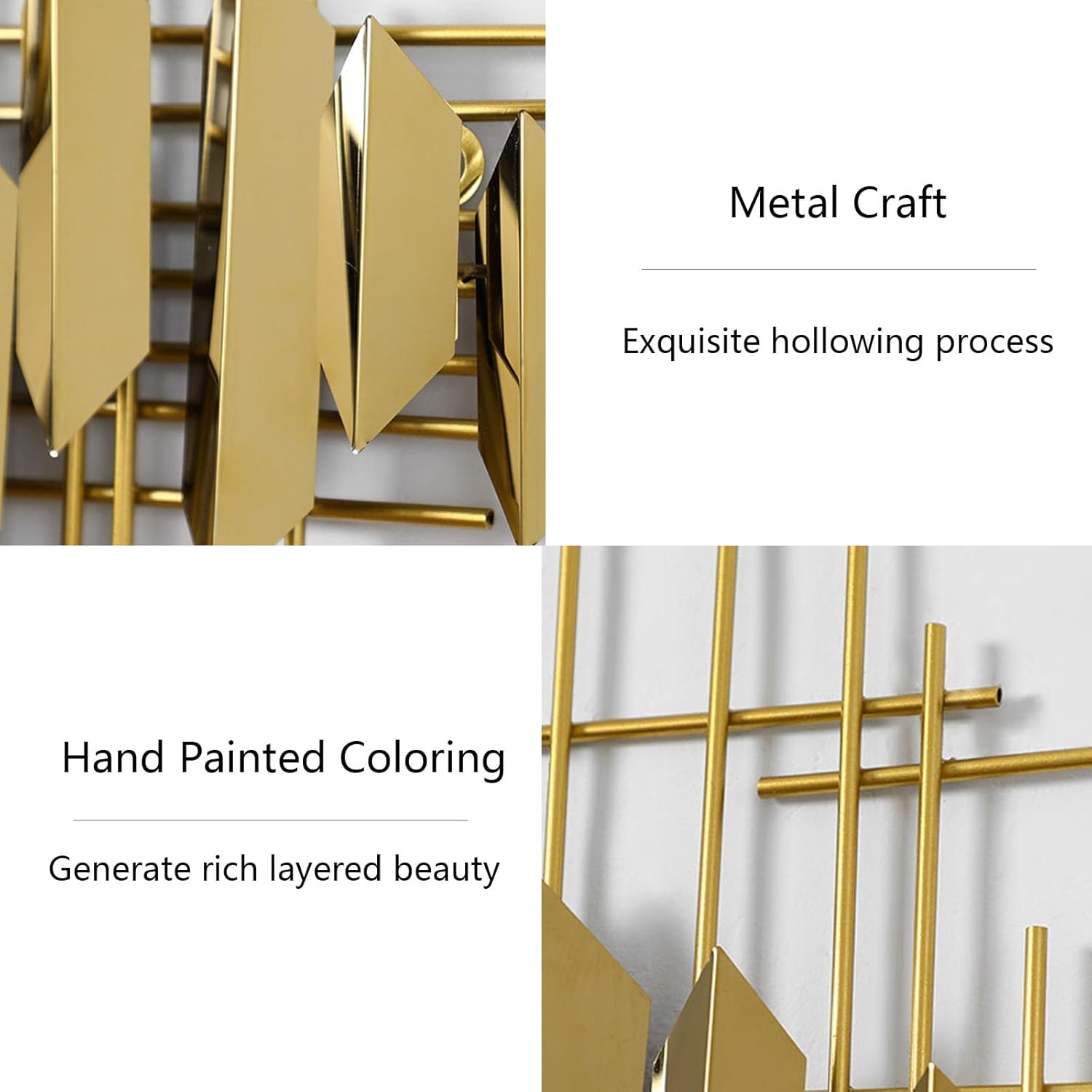 Metal Wall Sculptures Vertical 59" Metal Artecor for Living