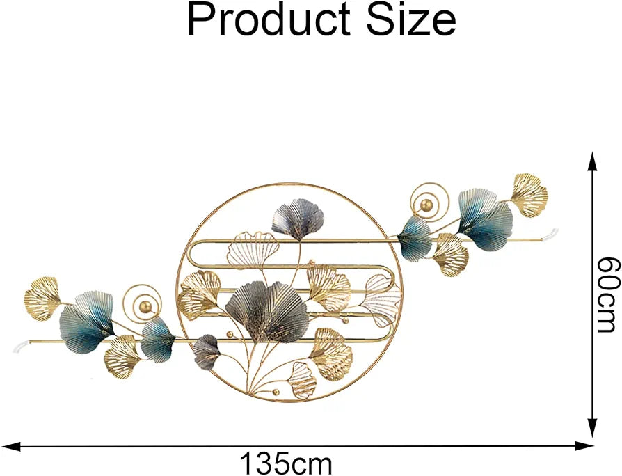 Wall Art Living Room Décor Ginkgo Leaf Large Modern Home Accent