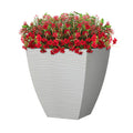 White Square Tapered Planter