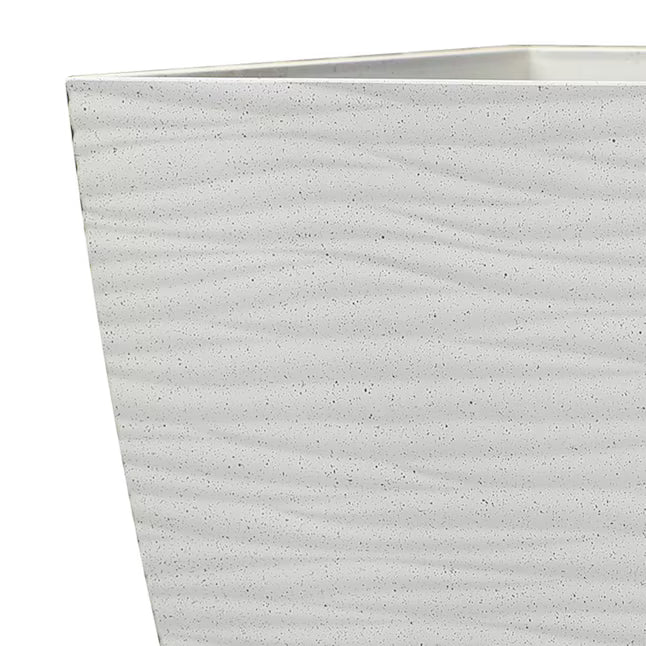 White Square Tapered Planter