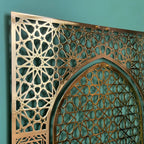 Mihrab Islamic Wall Art - Metal Islamic Artwork for Muslim Home Decor