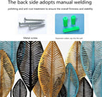 Wall Decor,Modern Metal Sculpture Art, Artisan Crafted, Gold Gilt, Iron, Horizontal Display