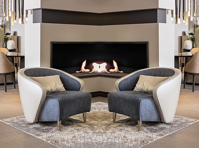 Single Seater Sofa Set Accent Comfy Luxury with Comfy Backrest for Living Room Bedroom