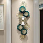 Wall Clock for Bedroom Office Corridor Living Room,Gold,34 * 102cm Wall Decor Clock