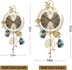 Room,Large Gold Decorative Wall Clock
