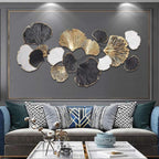 Wall Art Decor,Creative Ginkgo Leaf Decorative Wall Art,Wall Art Hanging for Living