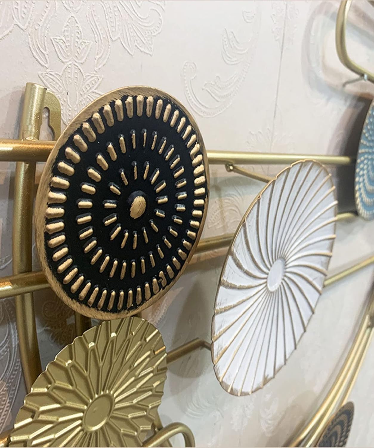 Metal Wall Art Home Metal Wall Decor for Living Room, Gold