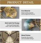 Room,Large Gold Decorative Wall Clock