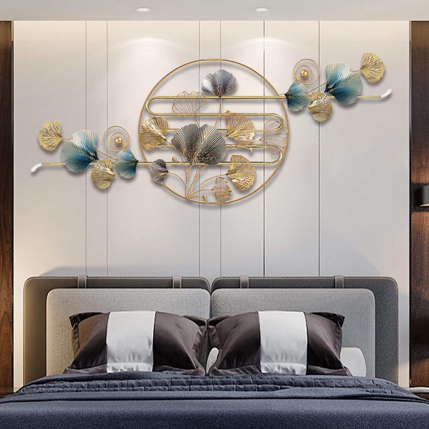 Wall Art Living Room Décor Ginkgo Leaf Large Modern Home Accent