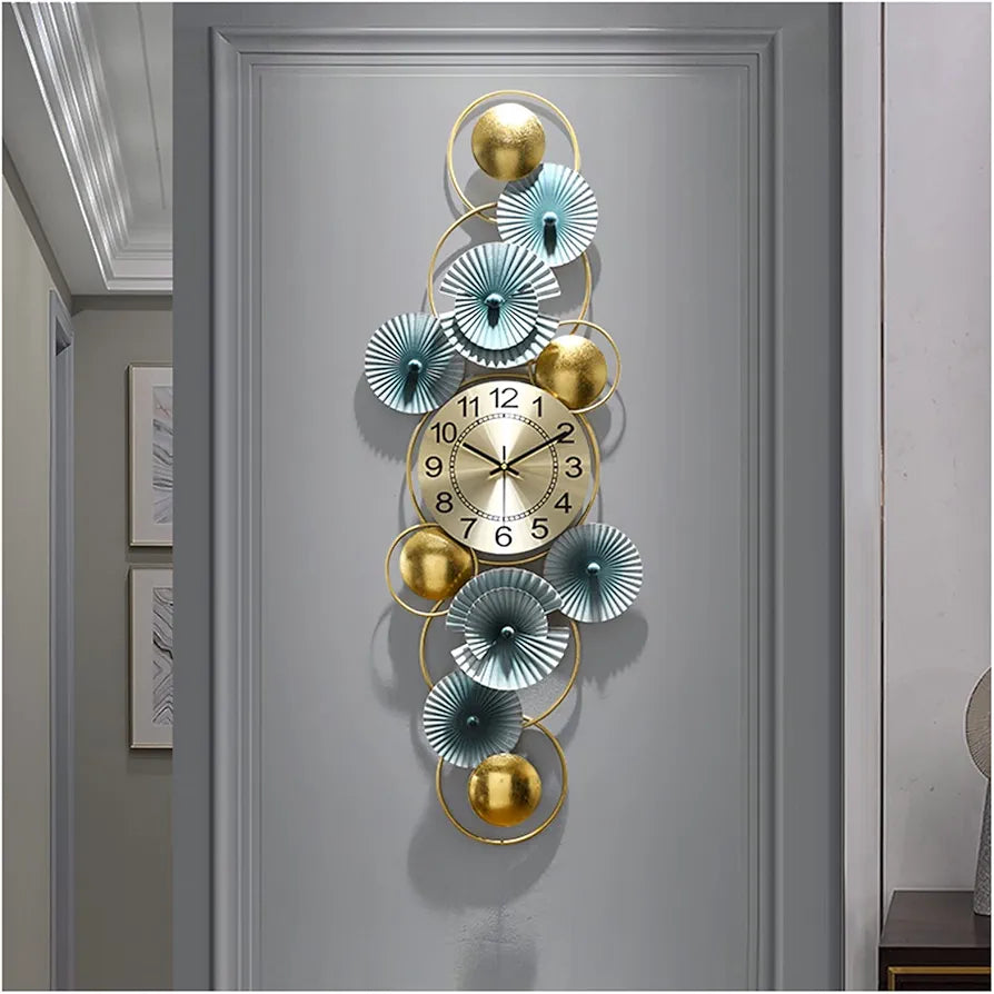 Wall Clock, for Living Room Kitchen Bedroom,34X98CM