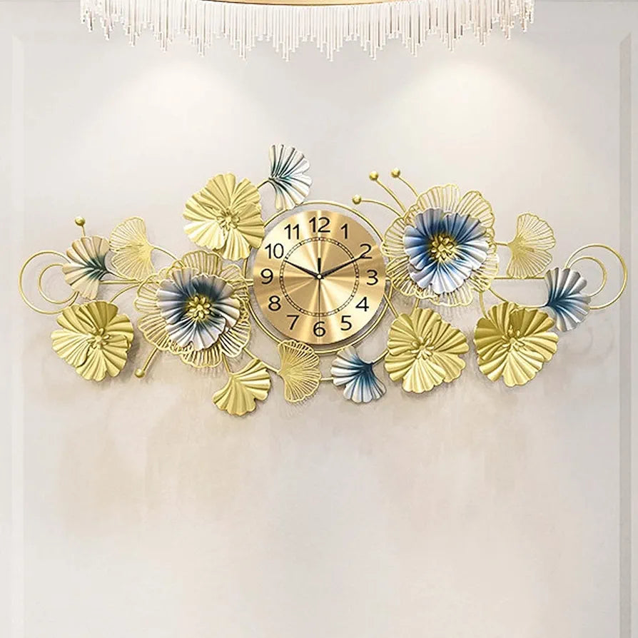 Modern Metal Wall Clock, decoration,  wall decoration, kitchen wall sculpture, living room, 100 * 45cm