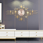 Wall Clock Home Silent Non Ticking Quartz Large Clock for Living Room Office Bedroom 40 * 20 Inch