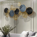 Wall Sculpture Decor Store 3D Modernist Floating Ruffled Roundels