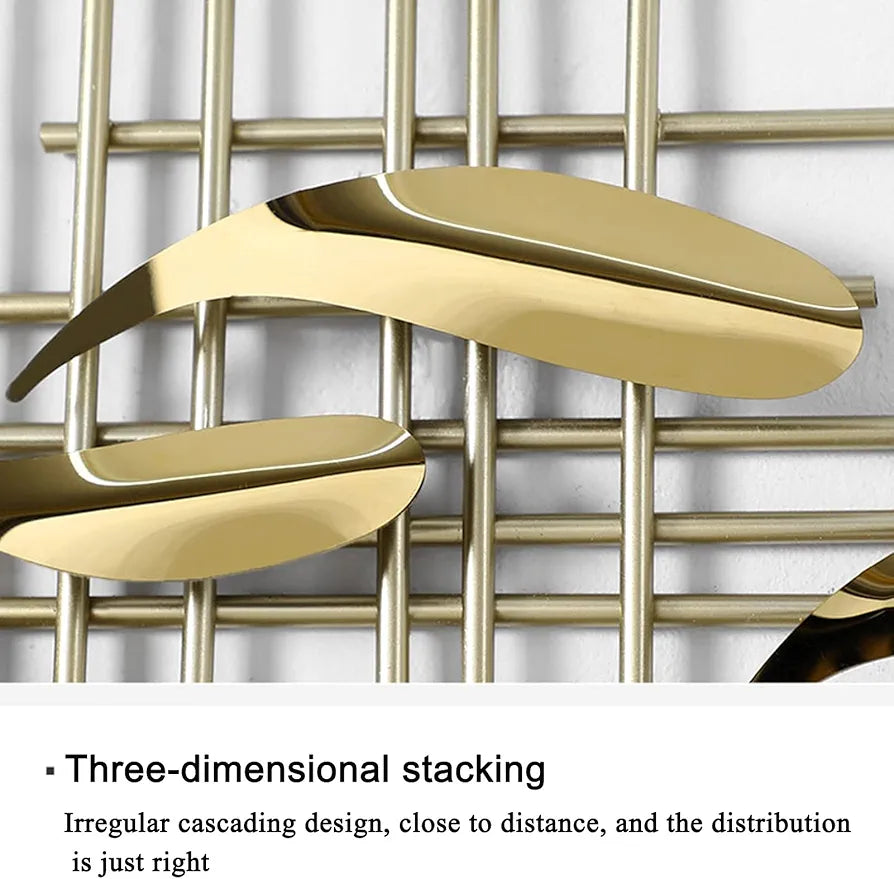 Metal Wall Decor,Modern Light Luxury Iron Wall Decoration
