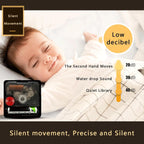 Wall Clock for Living Room Bedroom Office Home Wall Decor, 35.5×22 Inch