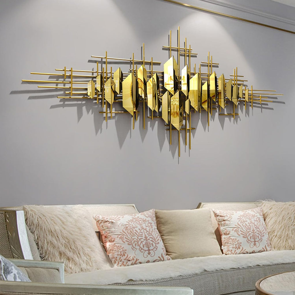 Metal Wall Sculptures Vertical 59" Metal Artecor for Living