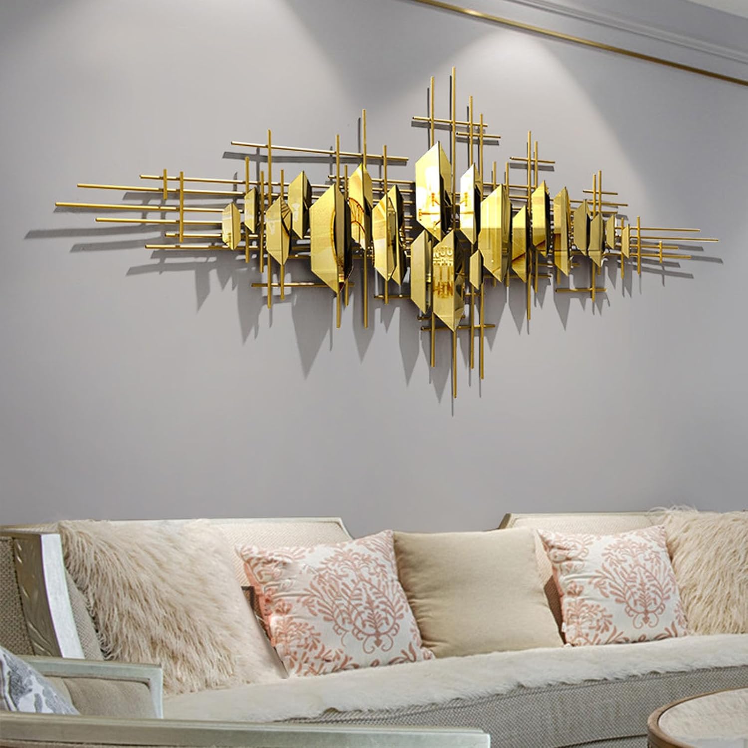 Metal Wall Sculptures Vertical 59" Metal Artecor for Living