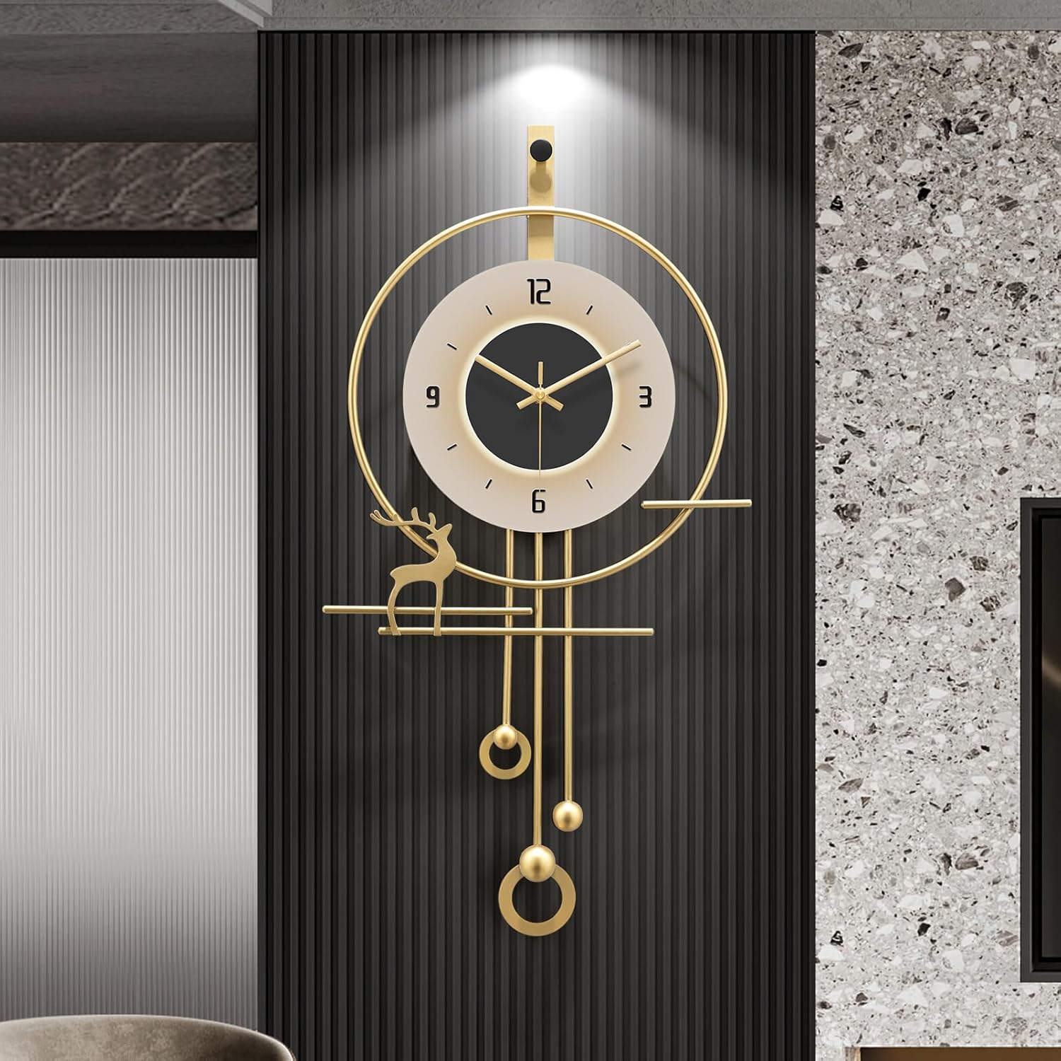 Gold Decorative Wall Clock