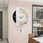Decor,Large Decorative Gold Wall Clock, with Silent Movement Wall Clocks for Home Wall Art Decor Clock