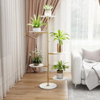 with Marble Base Corner Planter Holder Heavy Duty Plant Pot Stand