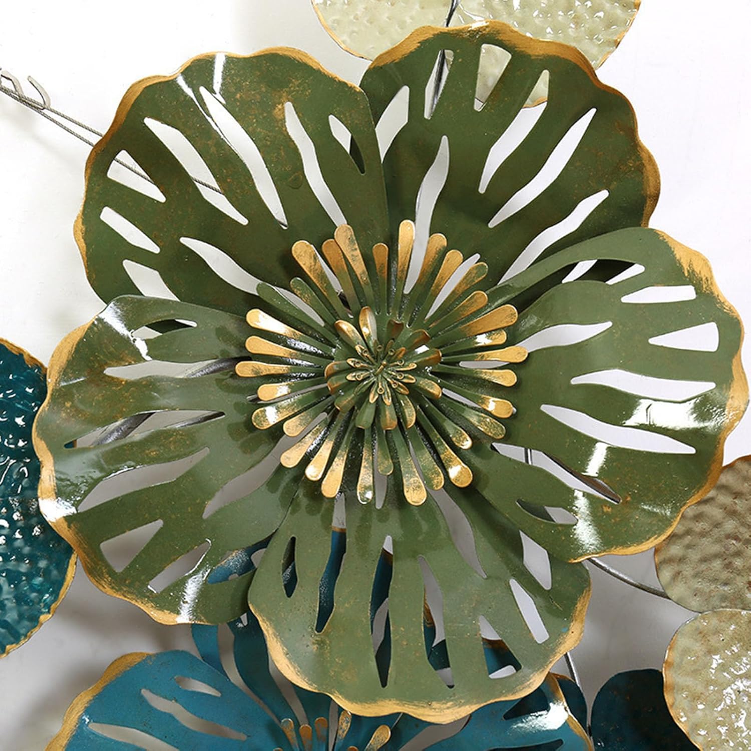 Metal Rustic Wall Art Decoration Metal Flowers Wall Decor Hanging