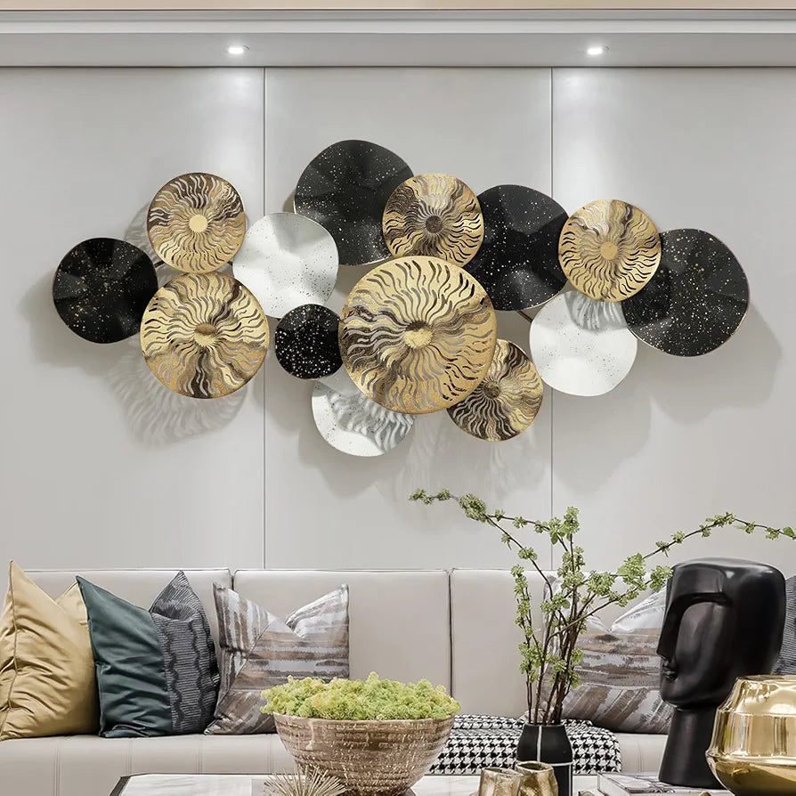 Metal Wall Art for Living Room,Large