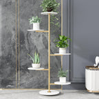 with Marble Base Corner Planter Holder Heavy Duty Plant Pot Stand