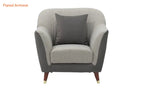Italian Fabric Sofa Single Seater