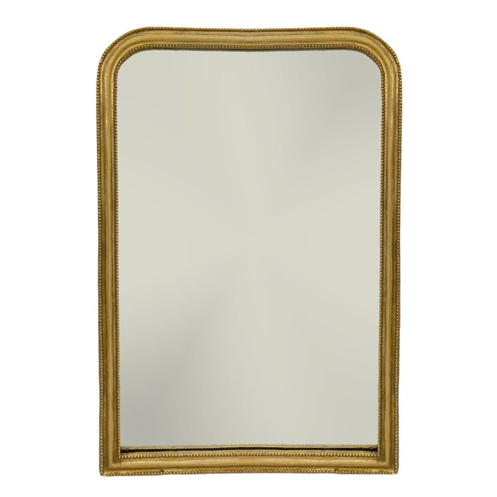 Gold Antique French Mirror in Metal Frame