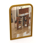 Gold Antique French Mirror in Metal Frame