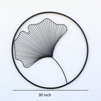 Set of 3 Circles Black Color Metal Wall Art