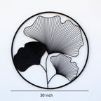 Set of 3 Circles Black Color Metal Wall Art