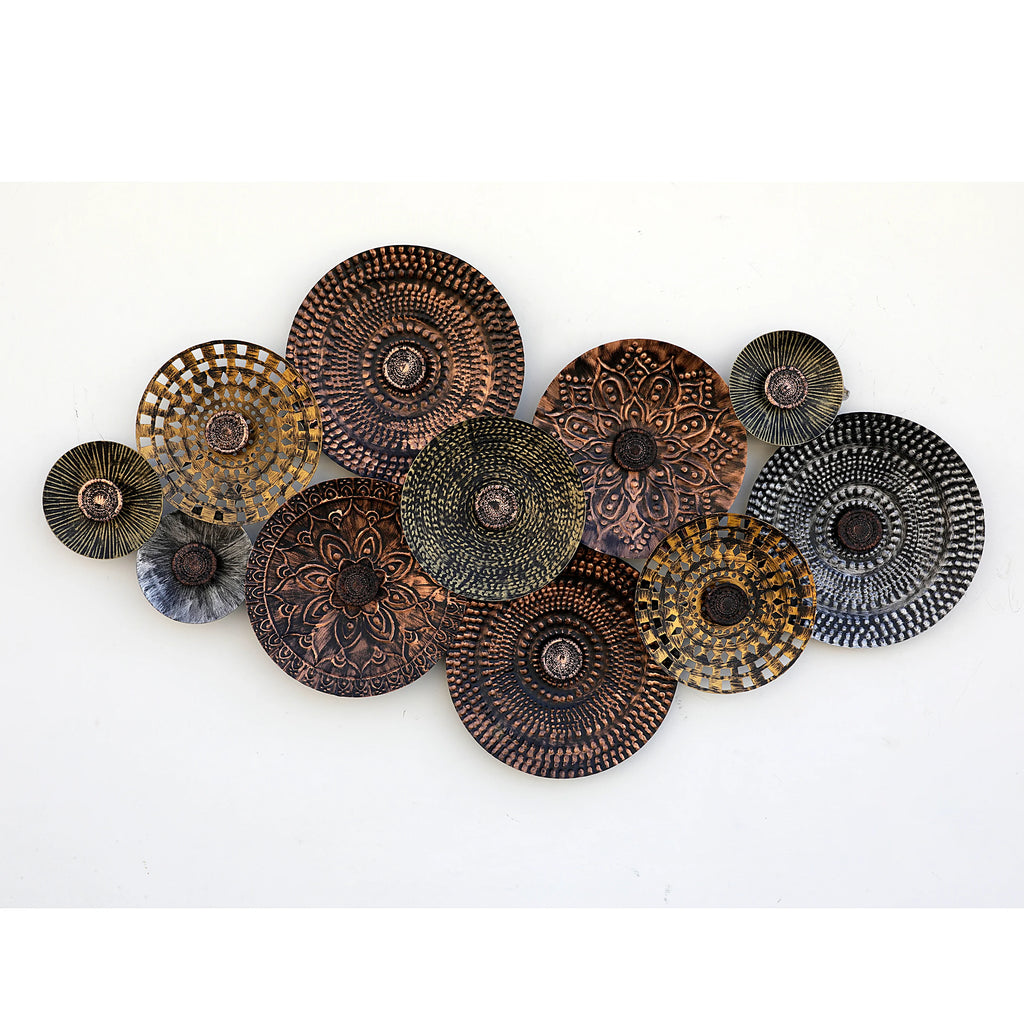 Trible Circles Metal Wall Art for Home Décor