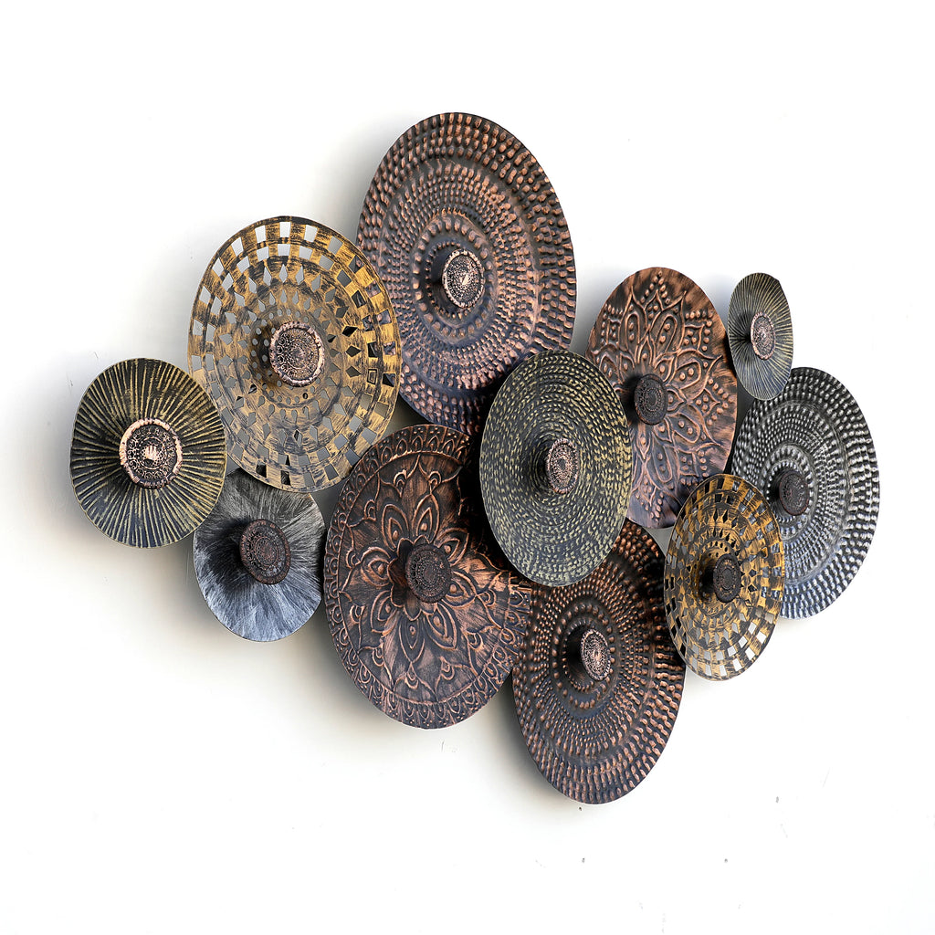 Trible Circles Metal Wall Art for Home Décor