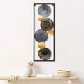 Vertical Abstract Black Metal Wall Art