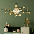 Metallic Infinity Metal Art Wall Clock