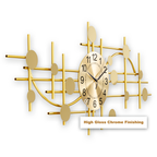 Metallic Infinity Metal Art Wall Clock